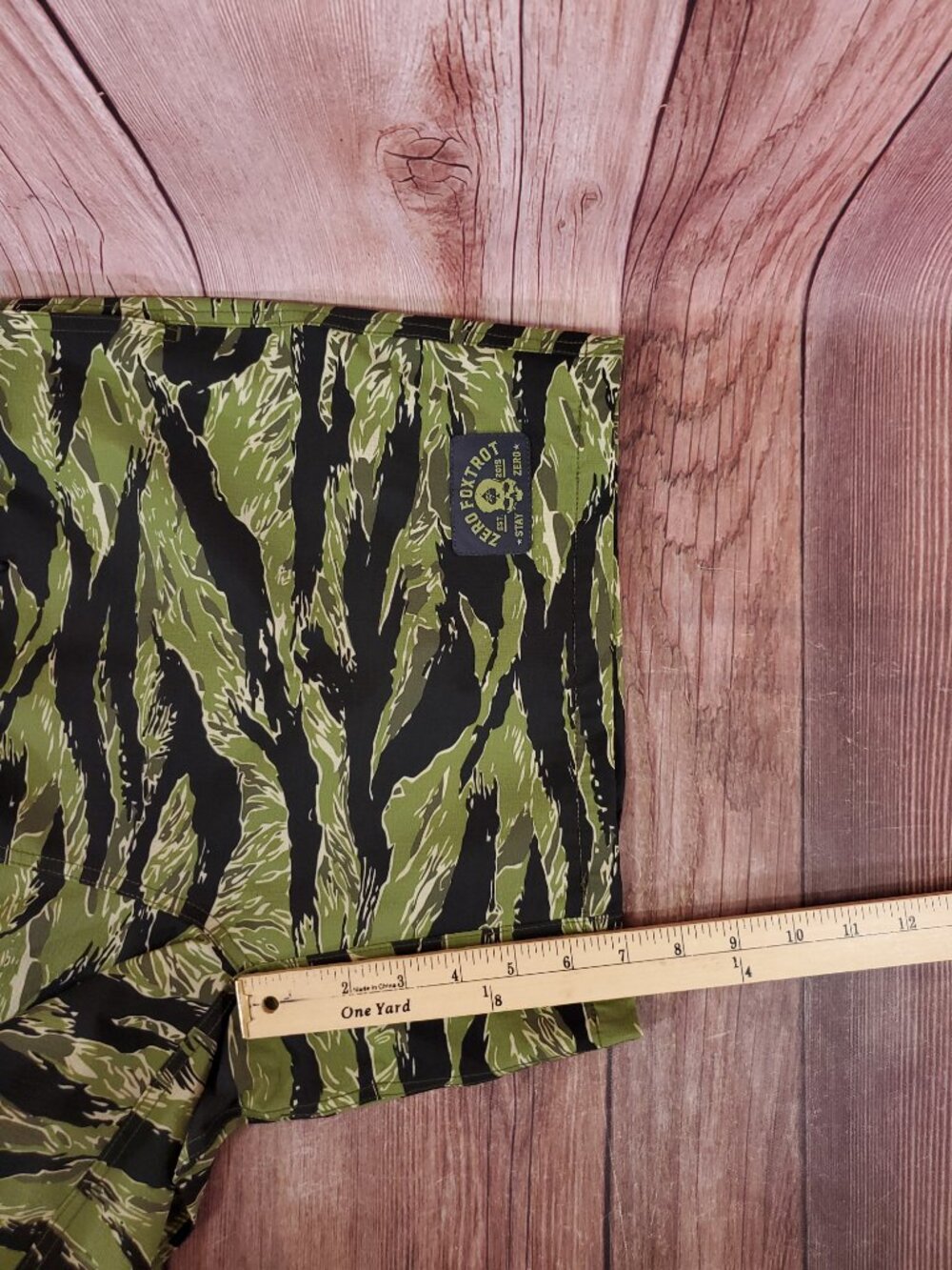 Zero Foxtrot Mens 2XL Tiger Stripe Camo Athletic Shorts Lined Tactical Workout - Picture 13 of 13
